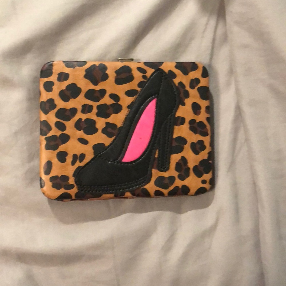 Leopard print clutch/wallet